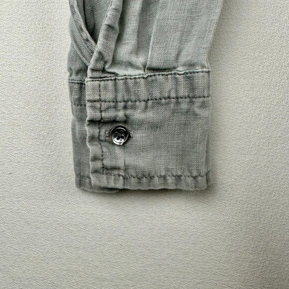 James Perse Linen Button Down Shirt Lightweight Beach Resort - Picture 7 of 7